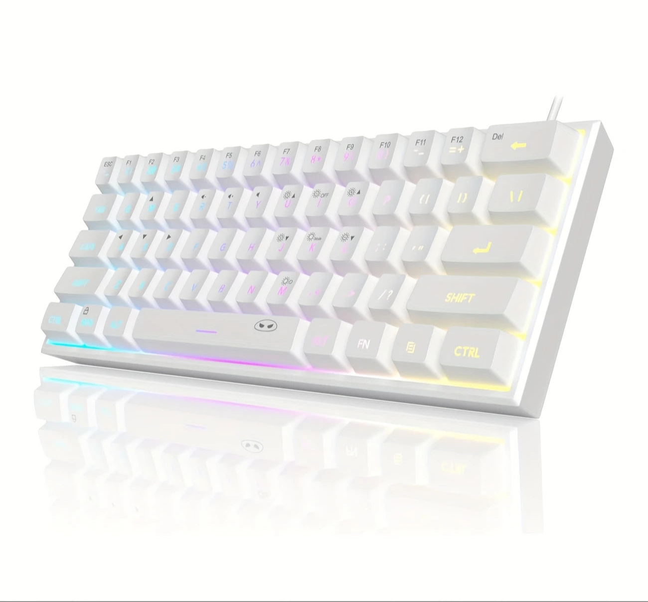 Kompakte 60 % mechanische Gaming-Tastatur mit anpassbarem RGB – MageGee Mini USB