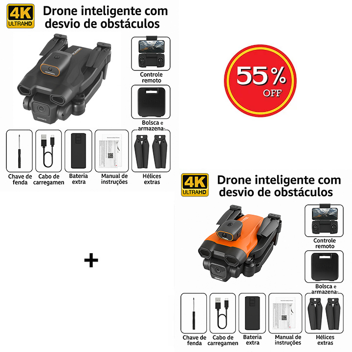 Lanus HS175D 4K Drohne – Bis zu 43min Flugzeit, bürstenloser Motor, GPS, automatische Rückkehr und Smart-Funktionen
