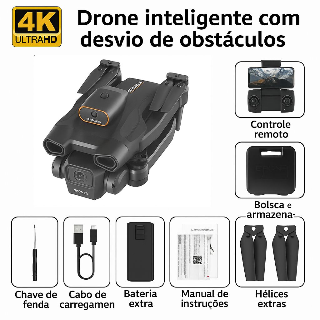 Lanus HS175D 4K Drohne – Bis zu 43min Flugzeit, bürstenloser Motor, GPS, automatische Rückkehr und Smart-Funktionen