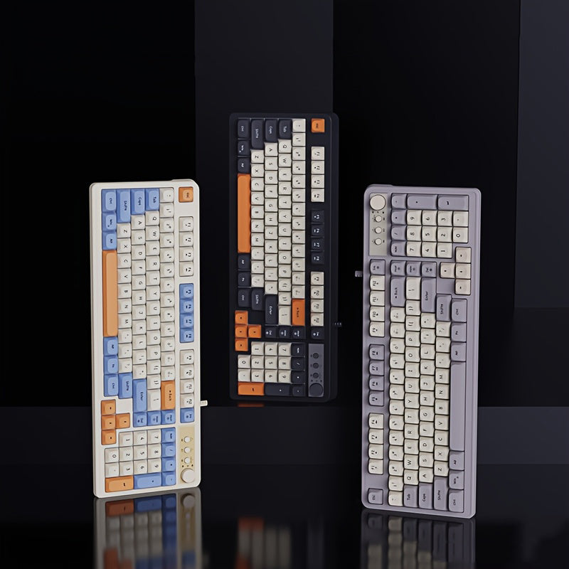 EWEADN Kabelgebundene Gaming-Tastatur, 98 Tasten, Regenbogen-Hintergrundbeleuchtung