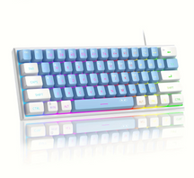 Kompakte 60 % mechanische Gaming-Tastatur mit anpassbarem RGB – MageGee Mini USB