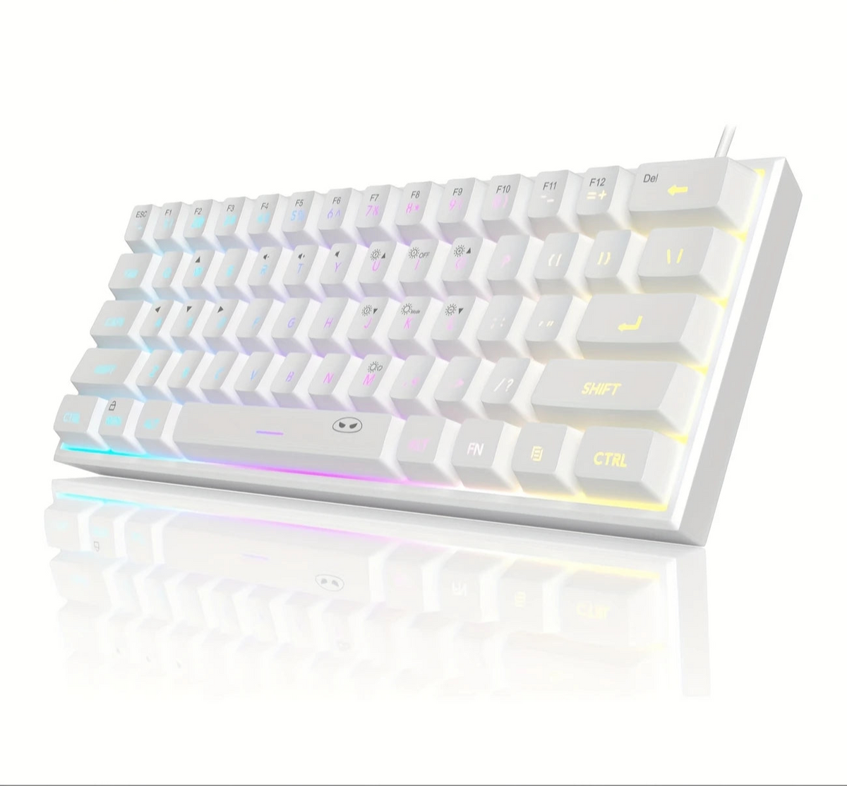 Kompakte 60 % mechanische Gaming-Tastatur mit anpassbarem RGB – MageGee Mini USB