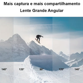 HD 1080P Action-Kamera, 140° Winkel, 5-Zoll-LCD-Bildschirm, TF-Karte, wiederaufladbarer Akku, Aufnahmen im MP4-Format – ideal für Sport und Freizeit.