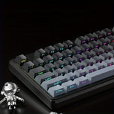EWEADN Kabellose Gaming-Tastatur mit RGB-Beleuchtung und Multimedia-Steuerung