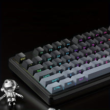 EWEADN Kabellose Gaming-Tastatur mit RGB-Beleuchtung und Multimedia-Steuerung