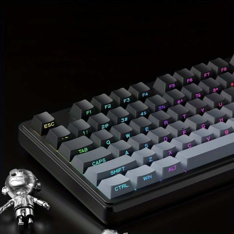 EWEADN Kabellose Gaming-Tastatur mit RGB-Beleuchtung und Multimedia-Steuerung
